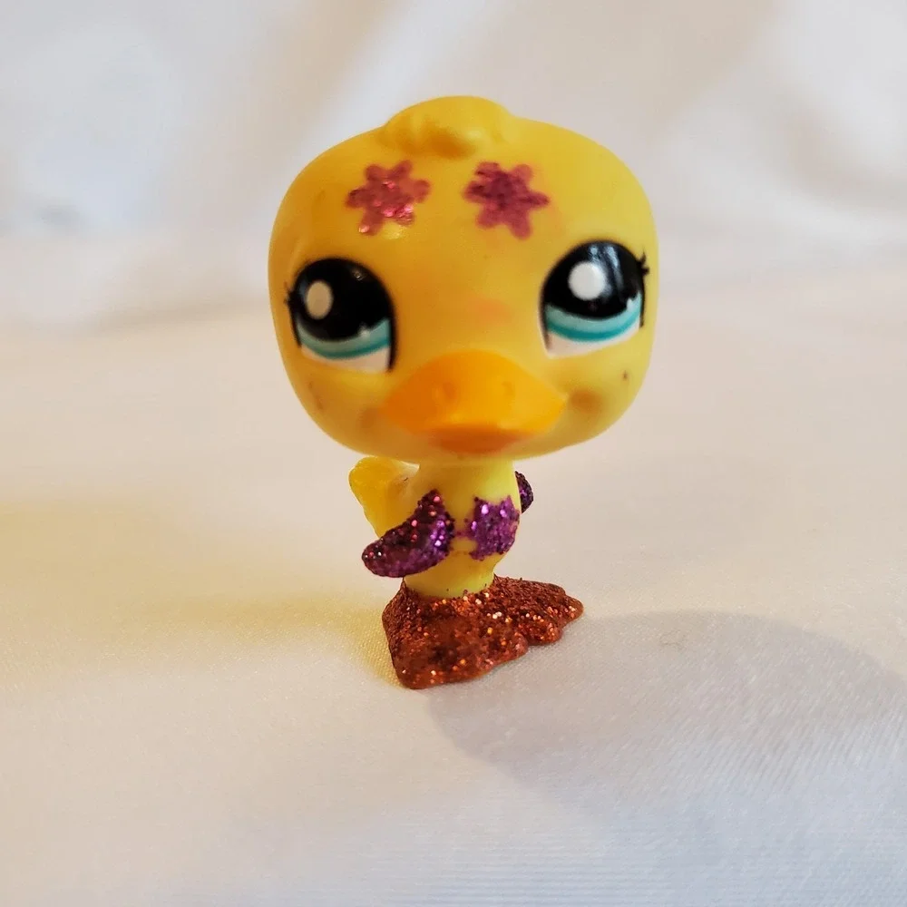 Littlest‎ Pet Shop, LPS Yellow Duck with Blue Eyes #2356